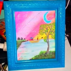 Painting by me it flows in black light